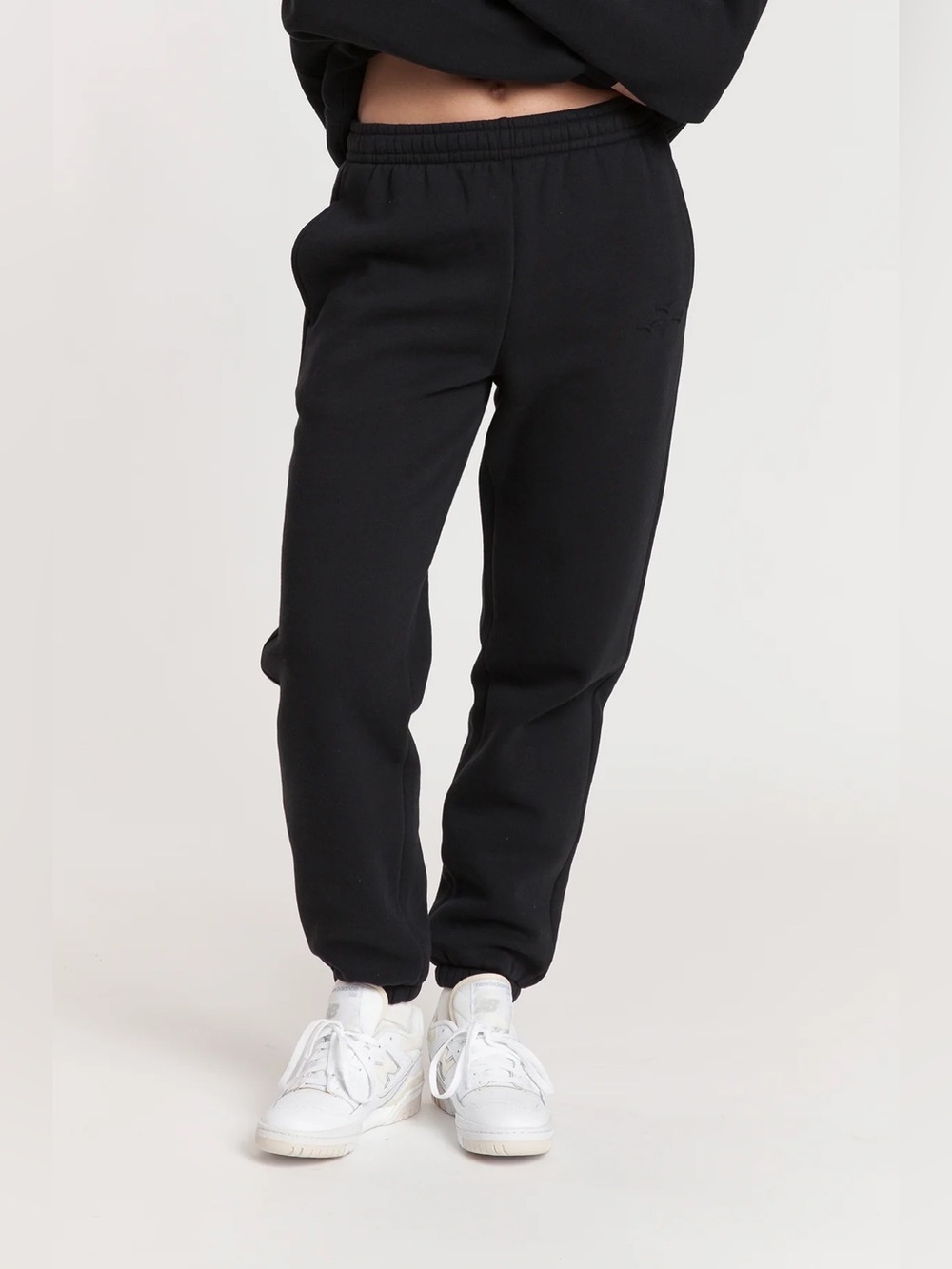 Lazypants- Regular Fit Fleece Sweatpants in Black- Small